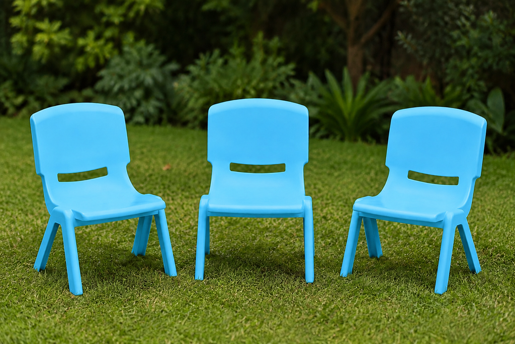 Sillas  Plásticas Niños Celestes
