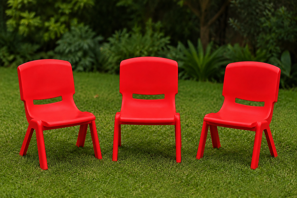 Sillas  Plásticas Niños Rojas